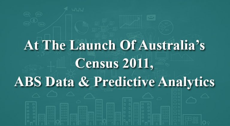 Australia Census 2011 using data and predictive analytics