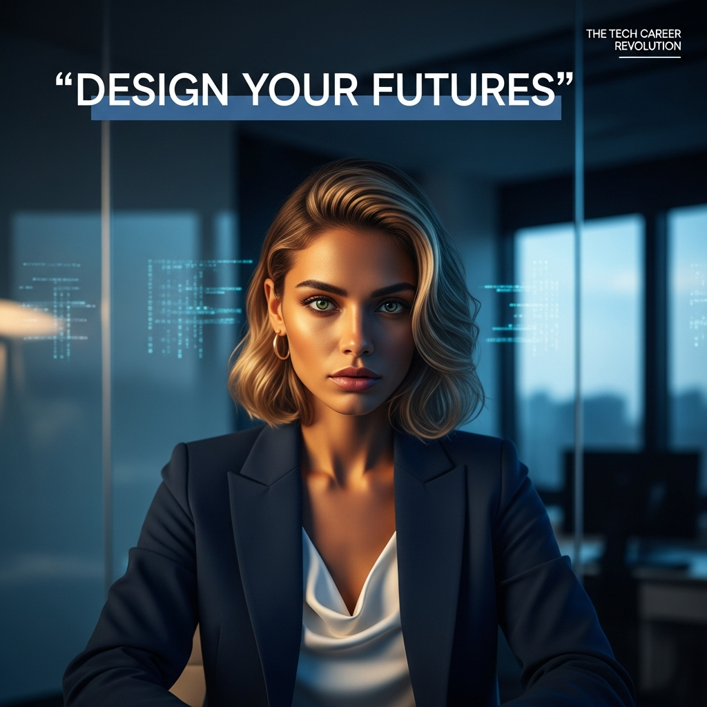 Confident tech professional looking forward in modern office space discussing difference between AI jobs and data science jobs. AI Jobs vs Data Science Jobs